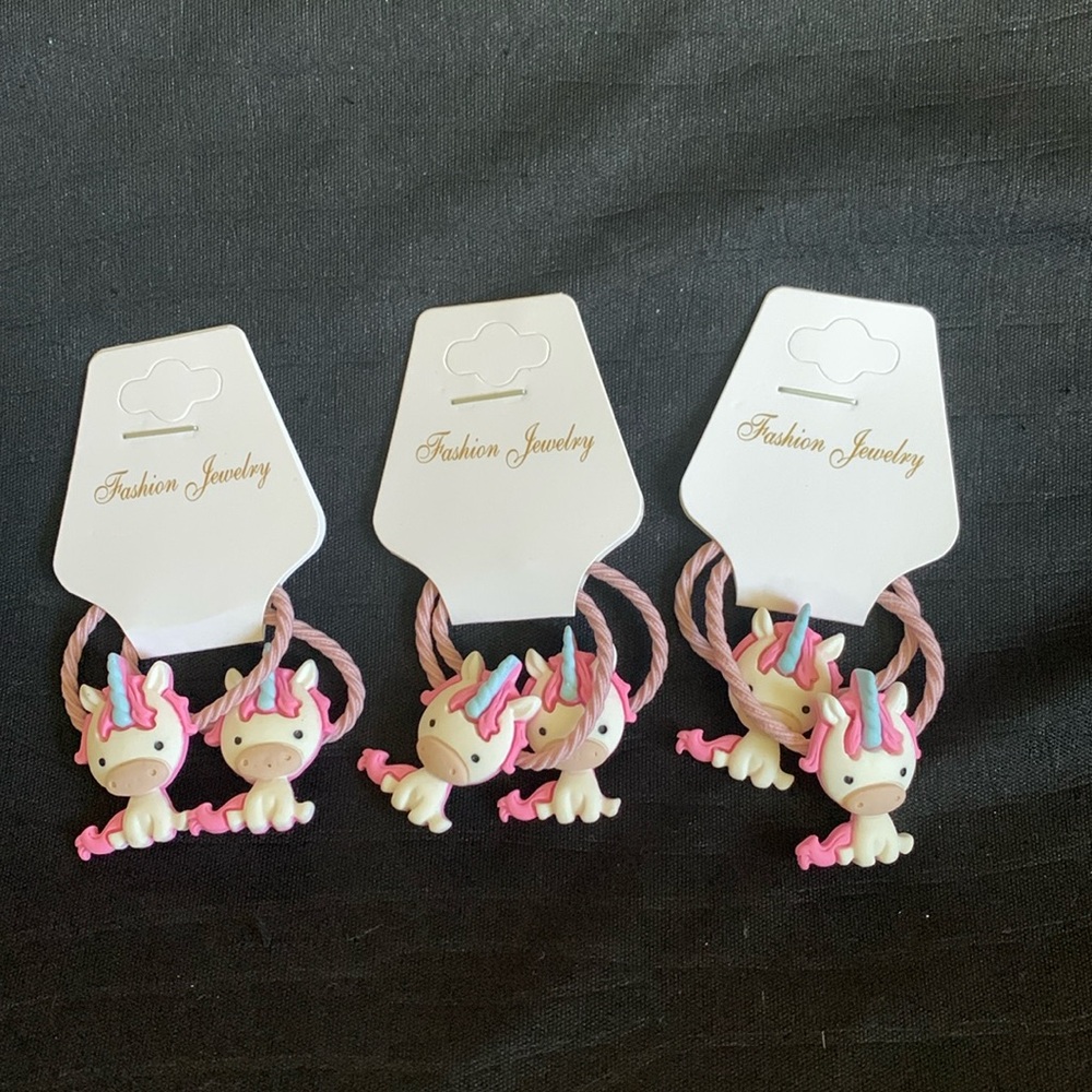 Unicorn hair ties